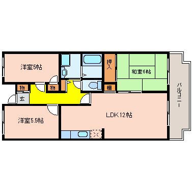 カサベルデ大正 間取り