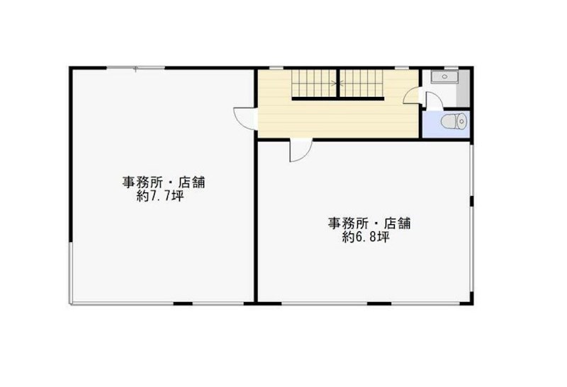 貸店舗・事務所　八尾市 東山本新町１丁目　和光ビル 間取り