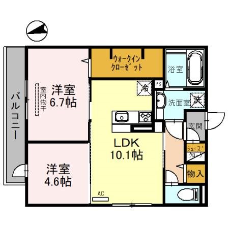 ボースウィングス竹渕東 間取り