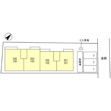 仮) D-room法善寺1丁目 駐車場