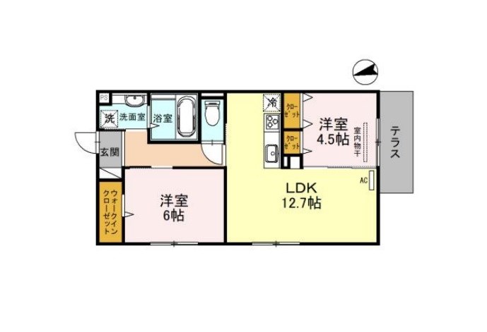 ボースウィングス竹渕東 間取り